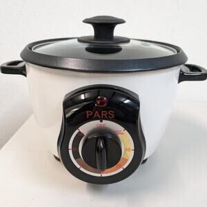 Pars Automatic Persian Rice Cooker Tahdig Rice Maker-White-3 Cup-USED-M120